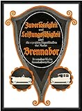Biller Antik Brennabor Werke Brandenburg Motorräder Fahrräder A1 Plakat Faks_Motor 051
