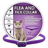 Zecken-Flohband Katze, Flohhalsband für Katzen, effektiver Schutz für 8 Monate, verstellbar und wasserdicht, für alle Katzen geeig
