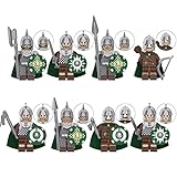 XPRINT Minifiguren Adventskalender Sammlung Figuren Set Serie Custom Collectible Minifigur, kompatibel mit LEGO Middle Ancient Rohan Knight Guard, Jungen Mädchen kleines Geschenk, 8 Stück