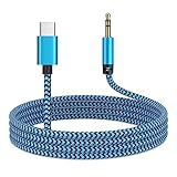 Aux Kabel USB C Auto Handy,1M USB C auf 3,5mm Klinke Kabel,Aux USB C Adapter USB C zu Aux Stereo Audio Kabel für Samsung Galaxy S24/S23/S22/S21/A14/A55/A54/A35/A15/A34/Note10,Huawei P60/P50,Pixel 7/6