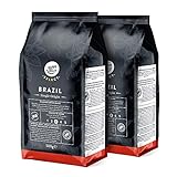 Amazon-Marke: Happy Belly Select Röstkaffee aus Brasilien, ganze Bohnen, 2 x 500gr
