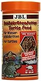 JBL Turtle Food 70363 Schildkrötenfutter, Hauptfutter für Wasserschildkröten von 10 - 50 cm, Naturfutter mit Sticks, 1er Pack (1 x 250 ml)