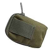 ZHDXW Mens Tactical Wallet Kleine Handtasche Money Organizer Pouch Phone Pouch Holder Universal Outdoor Tactical Bag Campingreisetasche,Armeegrün