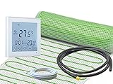Komplett-Set elektrische Fußbodenheizung UltraPro 160 W/m² mit digitalem Thermostat RT-45 (15,0 m² - 0,5 m x 30 m)