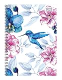 Ladytimer Ringbuch Hummingbird 2022 - Taschen-Kalender A5 (15x21 cm) - Schüler-Kalender - Weekly - Ringbindung - 128 Seiten - Alpha Edition