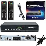 Echosat 30900 Digital Sat Receiver - DVB-S / DVB-S2 - Satelliten Digitaler Receiver- Full HD 1080p Doppel Fernbedienung (HDTV,HDMI,USB,Scart) HDMI Kabel [Vorprogrammiert für Astra,Hotbird und Türksat]