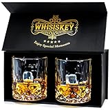 Whisiskey - Whisky Gläser Set – 2 Tumbler Gläser (2x 320 ml) – Whiskygläser - Whisky glas - Whiskey Zubehör Set - Geschenke für Männer - Vatertagsgeschenke für Papa
