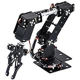 Mechanischer Arm, 6DOF Roboter Mechanischer Arm Klemmklauen Kit DOF Manipulator Industrieroboter Teile für den Hochschulunterricht IDY Produktion