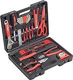Meister Haushaltskoffer 44-teilig - Werkzeug-Set - Werkzeug für den täglichen Gebrauch / Werkzeugkoffer befüllt / Werkzeugset / Werkzeugbox komplett mit Werkzeug / Werkzeugsortiment / 8971430