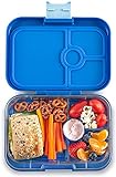 Yumbox Panino M Lunchbox (True Blue, 4 Fächer) - Brotdose mit Unterteilung | Bentobox mit Trennwand Einsatz für Schule und Kindergarten Kinder, Picknick, Arbeit sowie Uni
