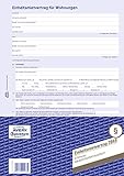 AVERY Zweckform 2849-5 Mietvertrag für Wohnungen (Einheitsmietvertrag, 4-seitiges Formular im A4 Bogenformat) 5 Stück, blau