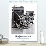 Balgenkameras - Analoge Fotoapparate mit Charme (hochwertiger Premium Wandkalender 2024 DIN A2 hoch), Kunstdruck in Hochglanz