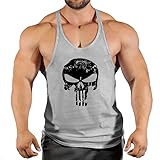 YRLSSH Männer Baumwollgymnastische Tank Tops, Männer Sleeveless Tanktops for Jungen Bodybuilding Kleidung Unterhemd Fitness Stringer Weste (Color : 25, Size : XL)