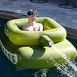 LVLUOKJ Pool Aufblasbare Hängematte Schlauchboot Mit Aufblasbarem Tank, Wassersprühring Vom Typ Pooltank,Bequemes Sommer-Schwimmbecken-Spielzeug