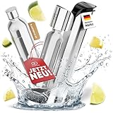 GrailOne Premium Wassersprudler mit Flaschen-Set – kompatibel mit Standard-CO₂-Zylindern (GRAILONE-PET2)