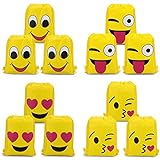 Konsait Emoji Turnbeutel für Kinder (12 Stück), Emoji Sporttaschen Geschenktüte Partytüten für Jungen Mädchen Geschenk mitbringsel tüten Kindergeburtstag Partydeko Geschenktaschen