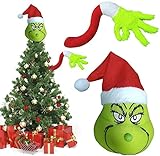Grinch Deko Weihnachten, Christbaumschmuck Grinch Arm/ Bein DIY Set, Weihnachtsbaum ​Ornament Anhänger, Grinch deko Weihnachten Baum, für Weihnachtsbäume Xmas Home Party