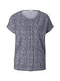 TOM TAILOR Damen 1025915 Basic T-Shirt, 27424-Blue Minimal Design, L