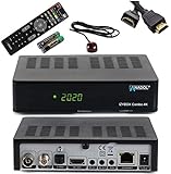 [ Test SEHR GUT *] ANADOL IZYBOX Combo 4K Sat-Receiver, Kabel-Receiver oder DVB-T2-Receiver, DVB-S2X Tuner, Multistream, 2X USB, Astra vorinstalliert, PVR Aufnahmefunktion Timeshift, HDR + HDMI Kabel