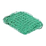 Relaxdays Anhängernetz, dehnbar bis 2x3m, Ladungssicherungsnetz, Abdecknetz Autoanhänger, ungedehnt 1,25x2,1 m, PE, grü