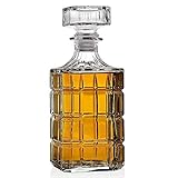Z-Y Whisky Dekanter Glas Whiskey Decanter for Alkohol oder Scotch Bourbon Wein 33.81 Oz