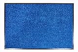ASTRA hochwertige Schmutzfangmatte – waschbarer Fußabstreifer – robust – langlebige Türmatten – für den Innenbereich – blau – 60 x 90 cm