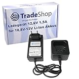 Trade-Shop Li-Ion Akku Ladegerät für Worx WA3503 WA3509 RW9300 WX382 WX540 Rockwell RK2510K Netzteil Ladestation