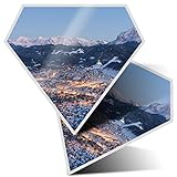 2 x Diamantaufkleber 7,5 cm - Garmisch-Partenkirchen Germany Fun Decals für Laptop, Tablet, Gepäck, Scrapbooking, Kühlschrank, cooles Geschenk #21576