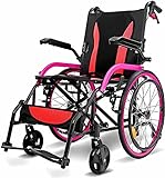 Rollstuhl Faltbar Leicht Aluminium Aktivrollstuhl, Rollstühle mit Selbstantrieb, Ultraleicht Reiserollstuhl für die Wohnung und Unterwegs 2