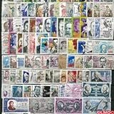 Sammlung Briefmarken Frankreich entwertet Prominente Anzahl der Briefmarken:100 Briefmarken unterschiedliche