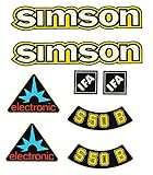 Dekorsatz Simson S50B IFA Electronic Retro Aufkleber Set DDR Style wie Original