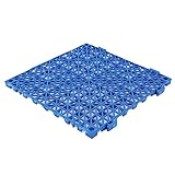 HJLKDYM Gummi-Drainagefliesen, modulare PVC-Einfassungsbodenmatte, Gummibodenfliesen für Nassbereiche, Pool, Balkon (Farbe: Zwart, Größe: 8 Stück)