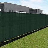 FLORALEAF Sichtschutzzaun, 2,4 x 15,2 m, strapazierfähig, mit Messingösen für den Außenbereich, Grün