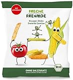 Freche Freunde Bio Knusper Sticks-Dreierlei Gemüse, Knabberzeug für Kinder & Babys ab 12 Monaten, ohne Salzzusatz, 8er Pack (8x 30 g)