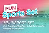Funtec Fun Sports Set - Beachvolleyball- und Multisport-Set
