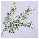 NURCIX Künstliche Plastikpflanzen Blätter Baumgrüne Eukalyptus Zweig for Garten Hochzeit Dekoration Faux gefälschte Laub Weihnachtsdekoration