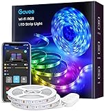 Govee WiFi LED Strip 10m, Smart RGB LED Streifen 2x5m, App-steuerung, Farbwechsel, Musik Sync, funktioniert mit Alexa und Google Assistant
