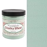 Chalky Effekt Kreidefarbe, 250ml | hochdeckend | ultramatt | auf Wasser-Basis | Kreide-Farbe für Shabby-Chic & Vintage-Effekt (pastellgrün)
