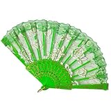Lazzboy Faltfächer Handfächer Bambusfächer Frauen-bambusfächer Mit Ausgehöhlter Hand Vintage Holz Fächer Geschnitzt Hohle Handventilator Faltbare Fan(C)
