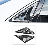 HIGH FLYING für A3 8V Limousine 2014-2019 Shutter Fenster Dekor ABS Kunststoff 2 Stück (Nicht für Sportback) (Kohlefaserfarbe)