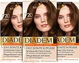 Diadem Seiden-Color-Creme 720 Kastanie Stufe 3 (170 ml), permanente Haarfarbe mit 2 in 1 Schutz & Pflege für 70 % weniger Haarbruch und langanhaltende Farbergebnisse