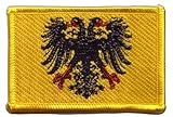 Flaggenfritze Flaggen Aufnäher Heiliges Römisches Reich Deutscher Nation nach 1400 Fahne Patch + gratis Aufkleber