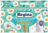 Regina Kamillenpapier 3x 8 Rollen à 150 Blatt 3-lagiges Toilettenpapier, aus 100 % reinem Frischzellstoff mit Kamillenduft 3600 Blatt