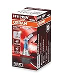 OSRAM NIGHT BREAKER LASER H11, +150% mehr Helligkeit, Halogen-Scheinwerferlampe, 64211NL, 12V PKW, Faltschachtel (1 Lampe)