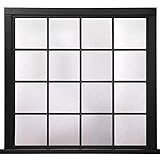 Mattierte Sichtschutz-Fensterfolie, Vinyl wasserdichter Glasaufkleber, geeignet für Heimbad, Büro, Geschäft U 60x200cm