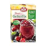 RUF Gelierfix 3 zu 1, Geliermittel zum Einkochen und Gelieren von Marmelade, Konfitüre & Gelee, glutenfrei & vegan, 17er Pack, 17 x 2 x 25g