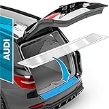 Auto Ladekantenschutz Folie für Audi A6 Avant C8 4K I 2018-2023 - Stoßstangenschutz, Kratzschutz, Lackschutzfolie - Transparent glänzend Selbstklebend