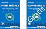 SmartTools Outlook Backup 8.2 + 8.3 Kombipaket - Outlook-Daten sichern oder auf andere Rechner übertragen - perfekt für Neuinstallationen wie den Umstieg auf Windows 10 - für Outlook 2016, 2013, 2010, 2007, 2003, 2002/XP und Office 365