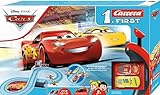 Carrera FIRST Disney Pixar Cars – Race of Friends Autorennbahn für Kinder ab 3 Jahren I 2,4m Rennstrecke I 2 ferngesteuerte Autos mit Lightning McQueen & Cruz Ramirez I Geschenke zu Ostern