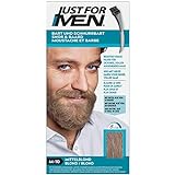 Just for Men Schnurrbart und Bart Mittleblond Farbstoff, eliminiert Grau für ein dickeres und volleres Aussehen – M10